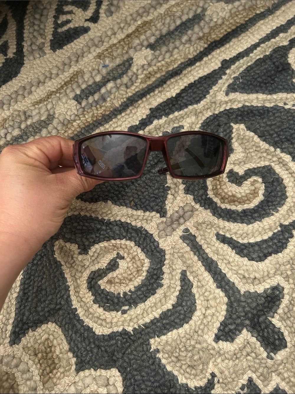 Target Kids Burgundy Rectangular Sunglasses